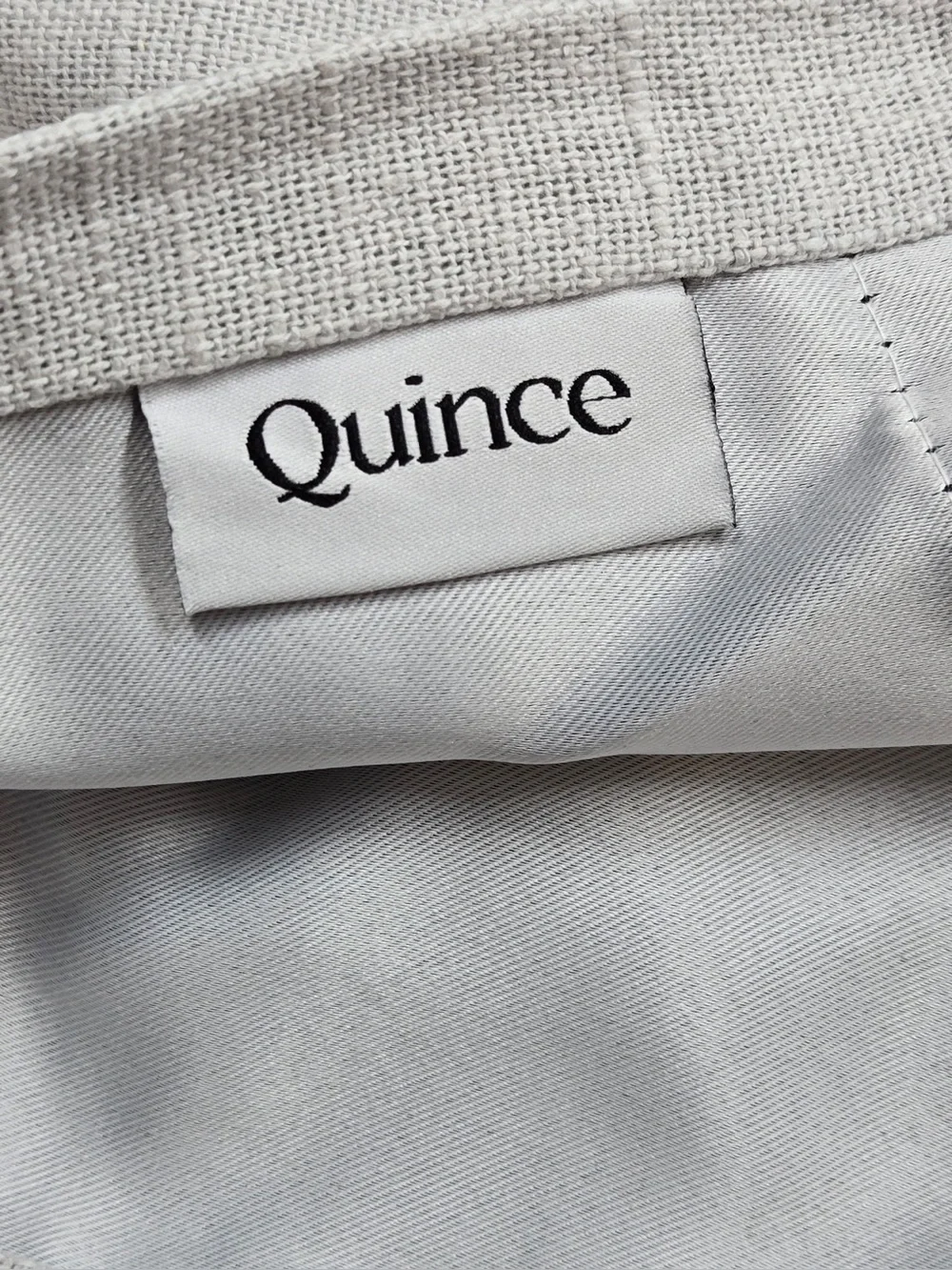 NWT QUINCE Set Of 2 48x84 Cotton Slub Blackout Curtains Cloud 0840